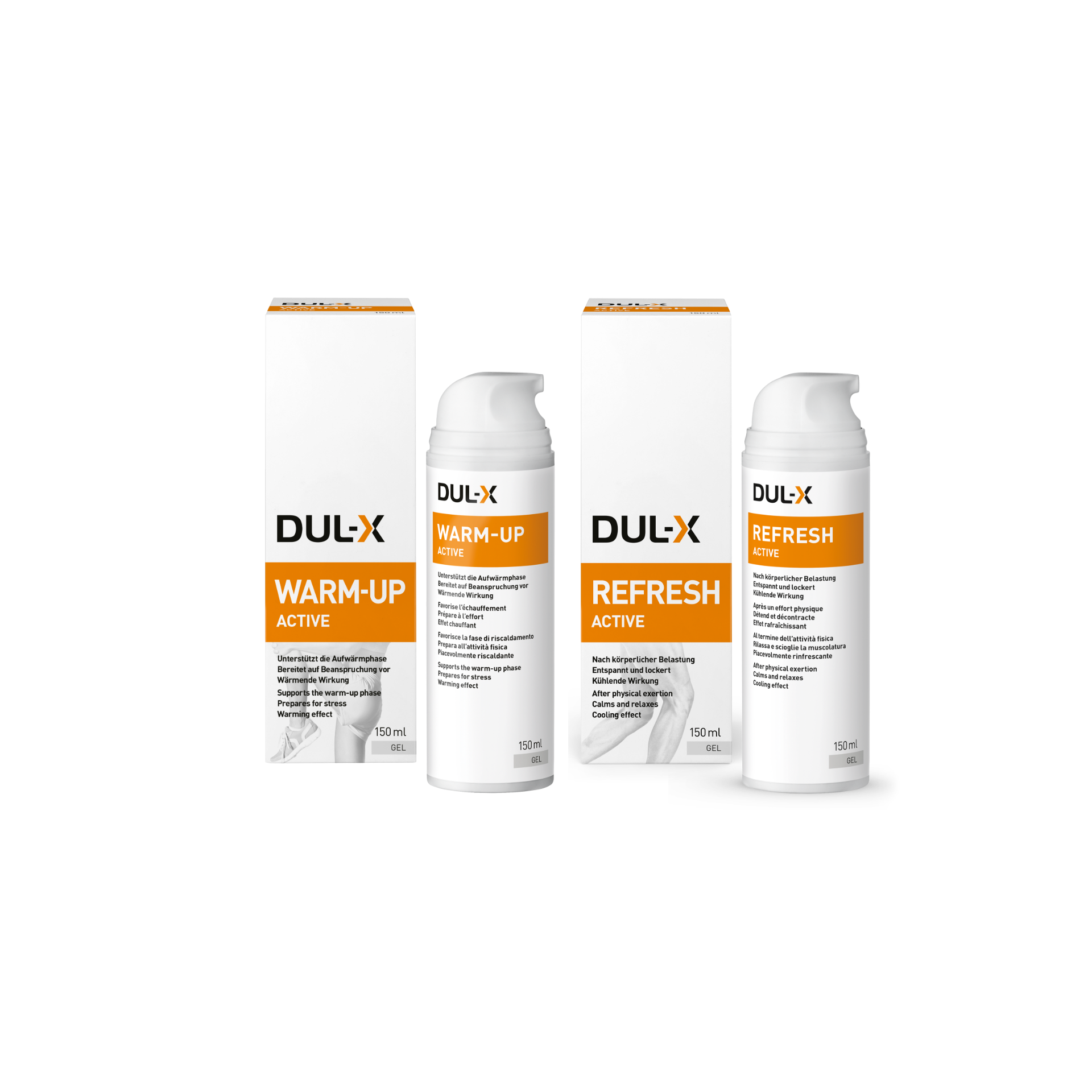 DUL-X Warm-Up Active Gel + Refresh Active Gel