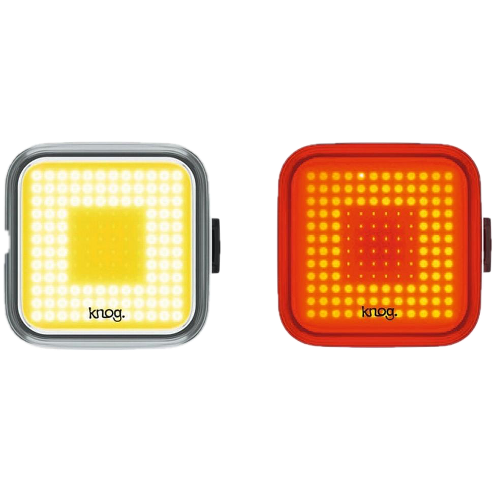 Knog Velolampe Blinder Square Twinpack Lichtset