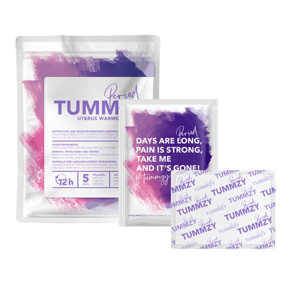 Tummzy Set Menstruations-Pflaster 3 x 5 Stück (insgesamt 15 Stück)