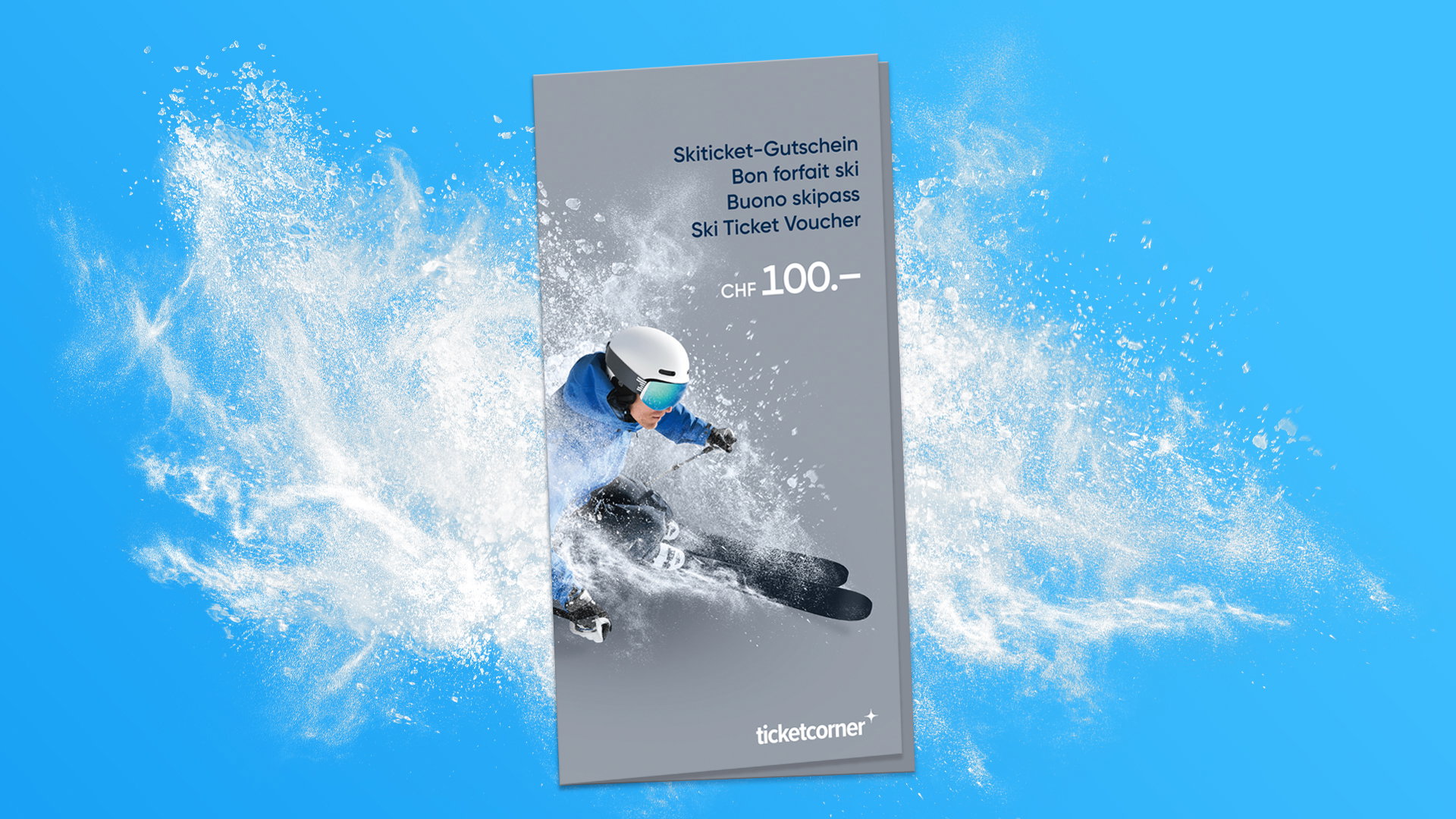Ticketcorner Skiticket-Gutschein im Wert von CHF 100