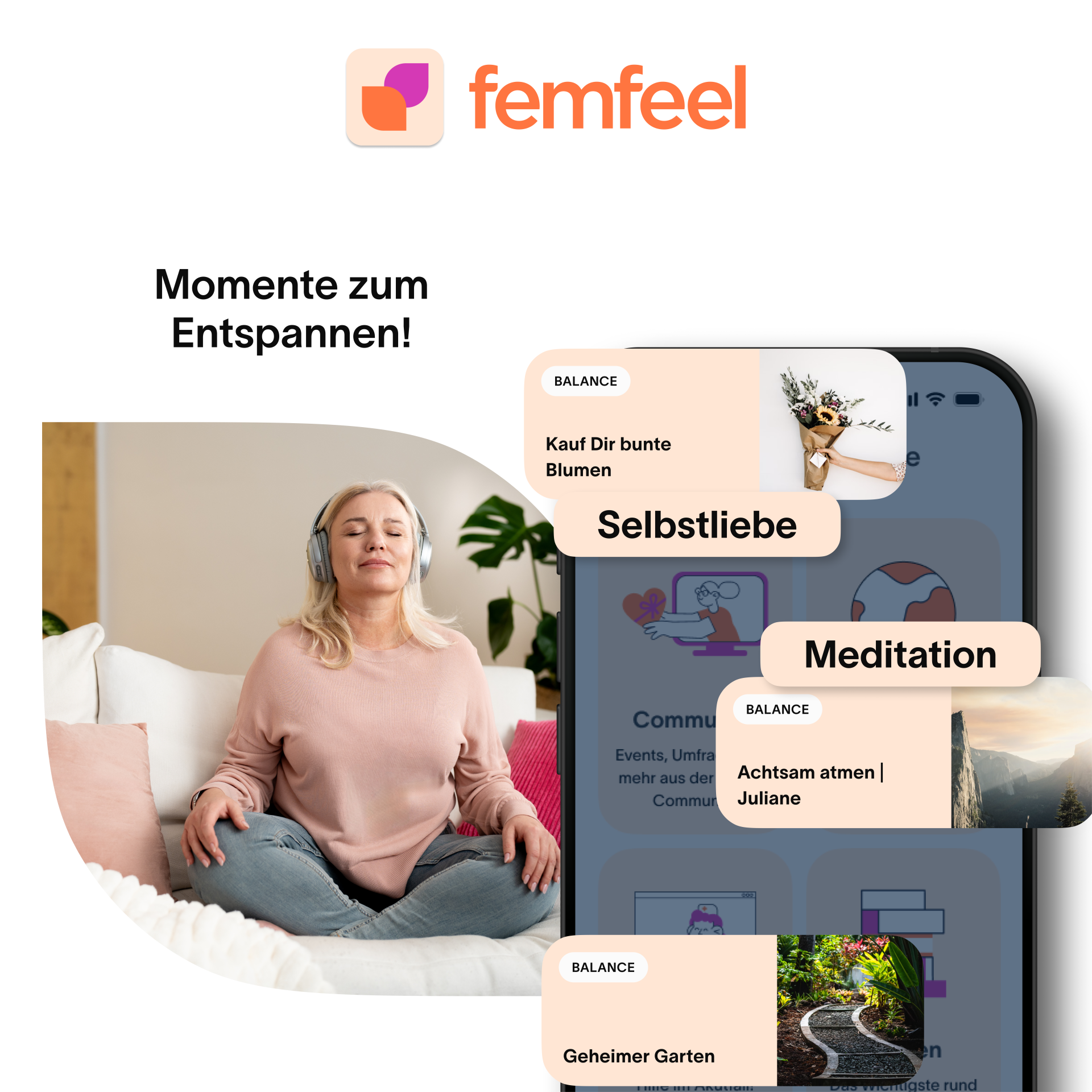 Femfeel 6 Monate App-Zugang "Bessere Wechseljahre"