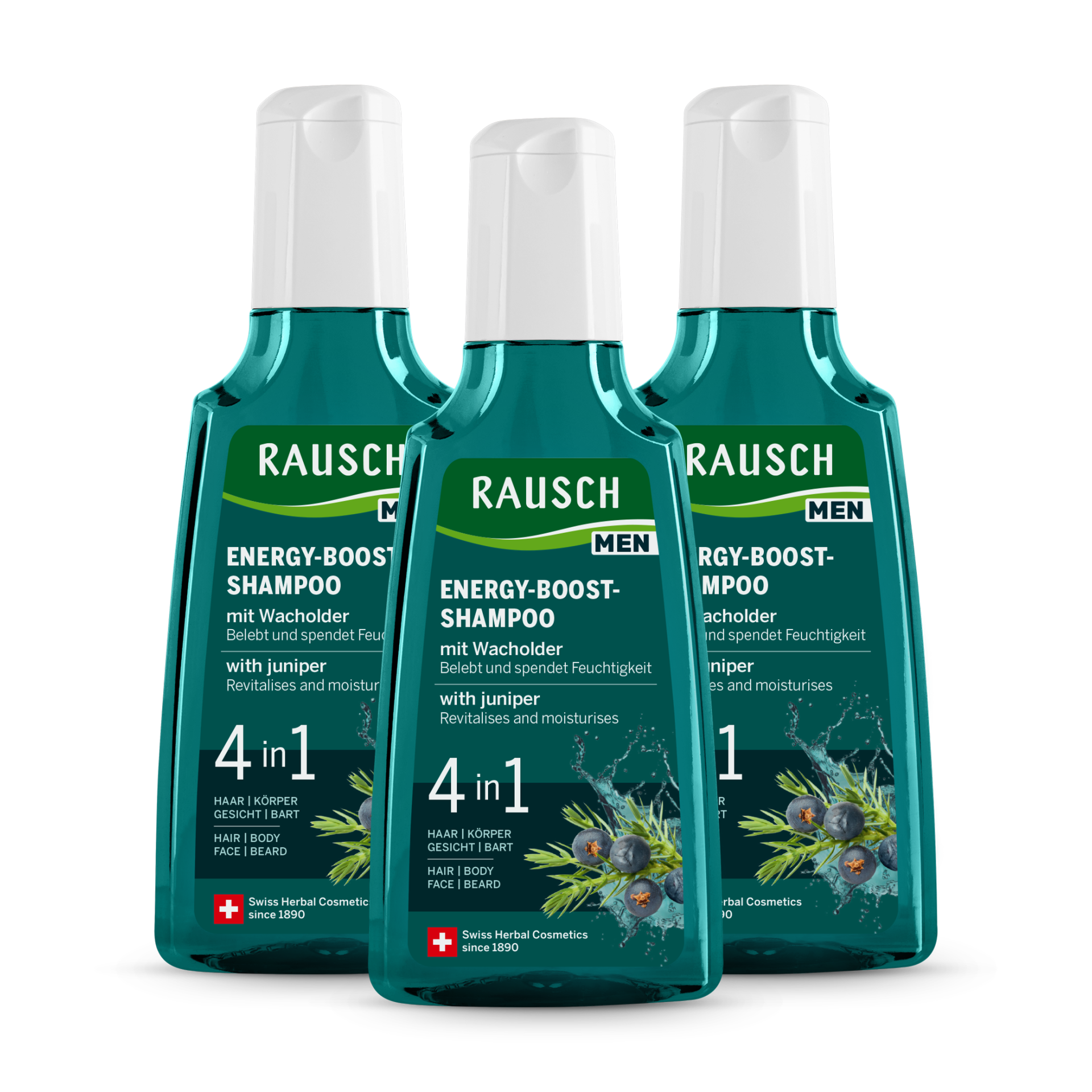 Rausch Energy-Boost-Shampoo mit Wachholder - Trio
