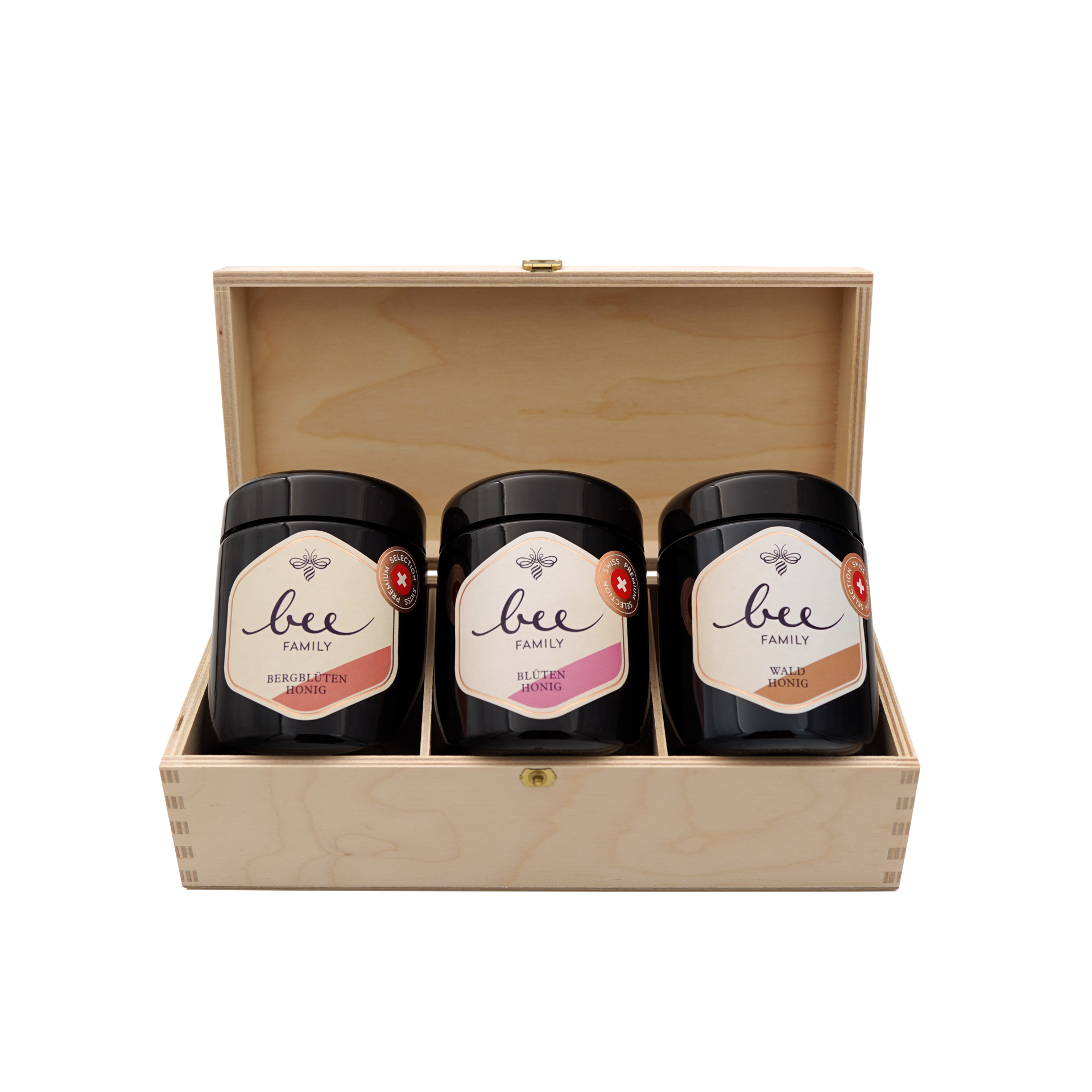 Bee-Family Honigtrio "Swiss Edition"
