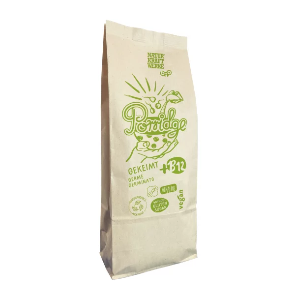 NATURKRAFTWERKE® Porridge mit Vitamin B12, gekeimt, vermahlen BIO/kbA