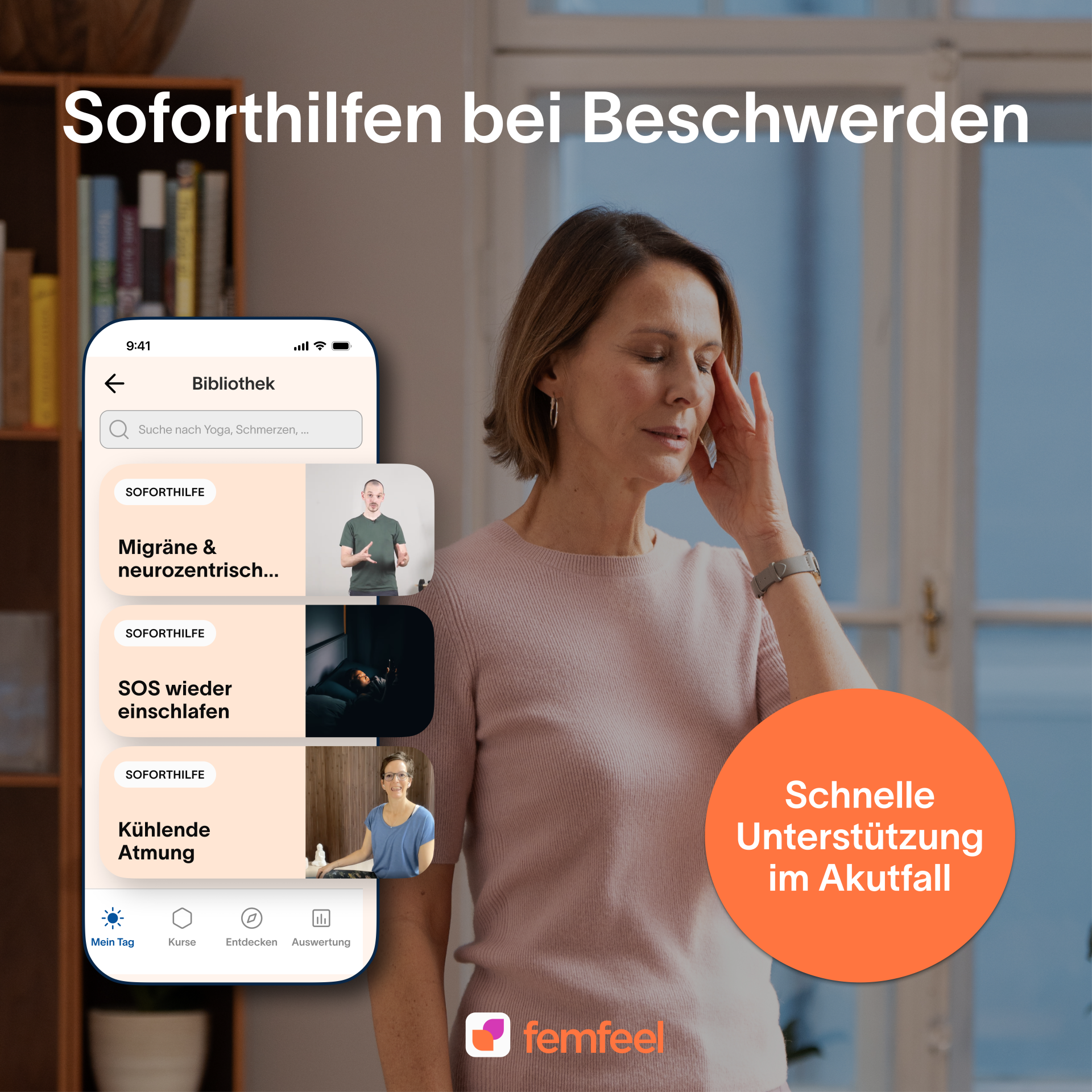 Femfeel 6 Monate App-Zugang "Bessere Wechseljahre"