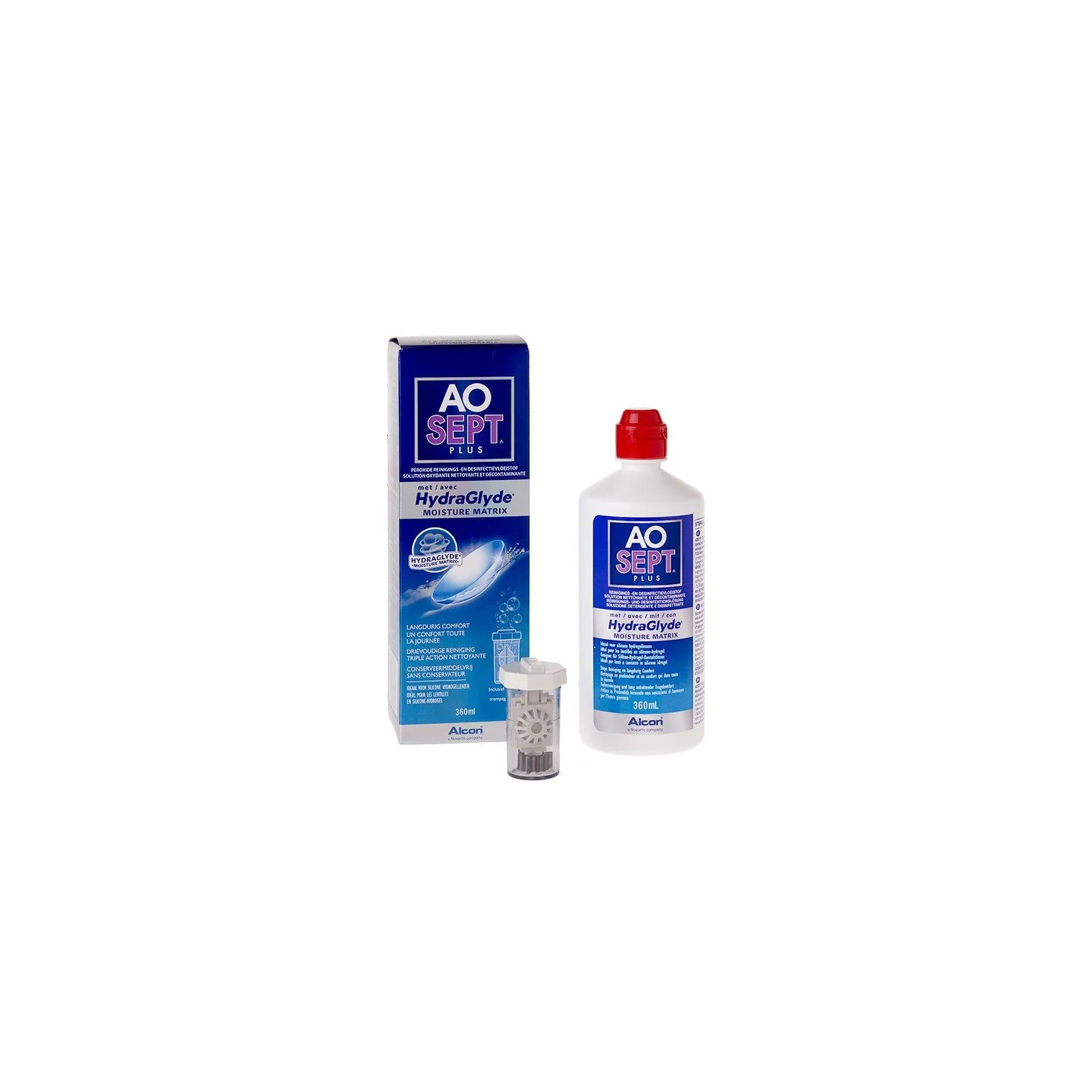 AO SEPT Plus Kontaktlinsenpflege mit HydraGlyde 4 x 360 ml
