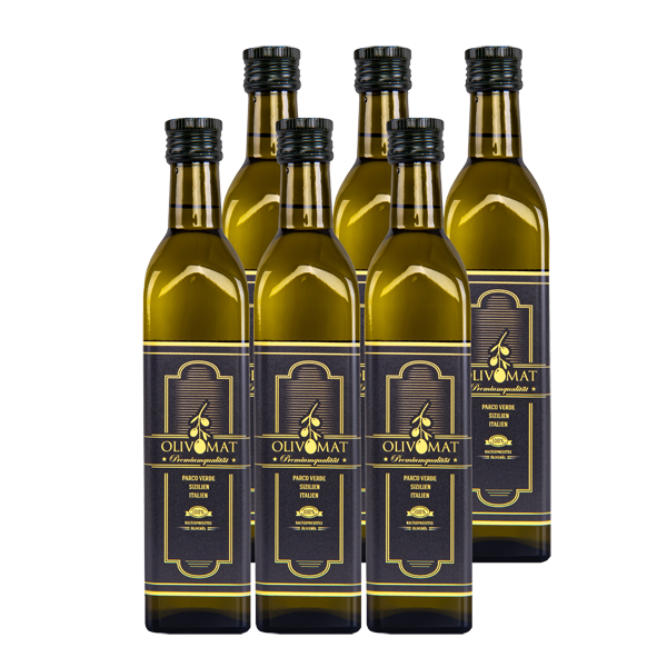 Olivomat Olivenöl - 6x 0.5 Liter Flasche